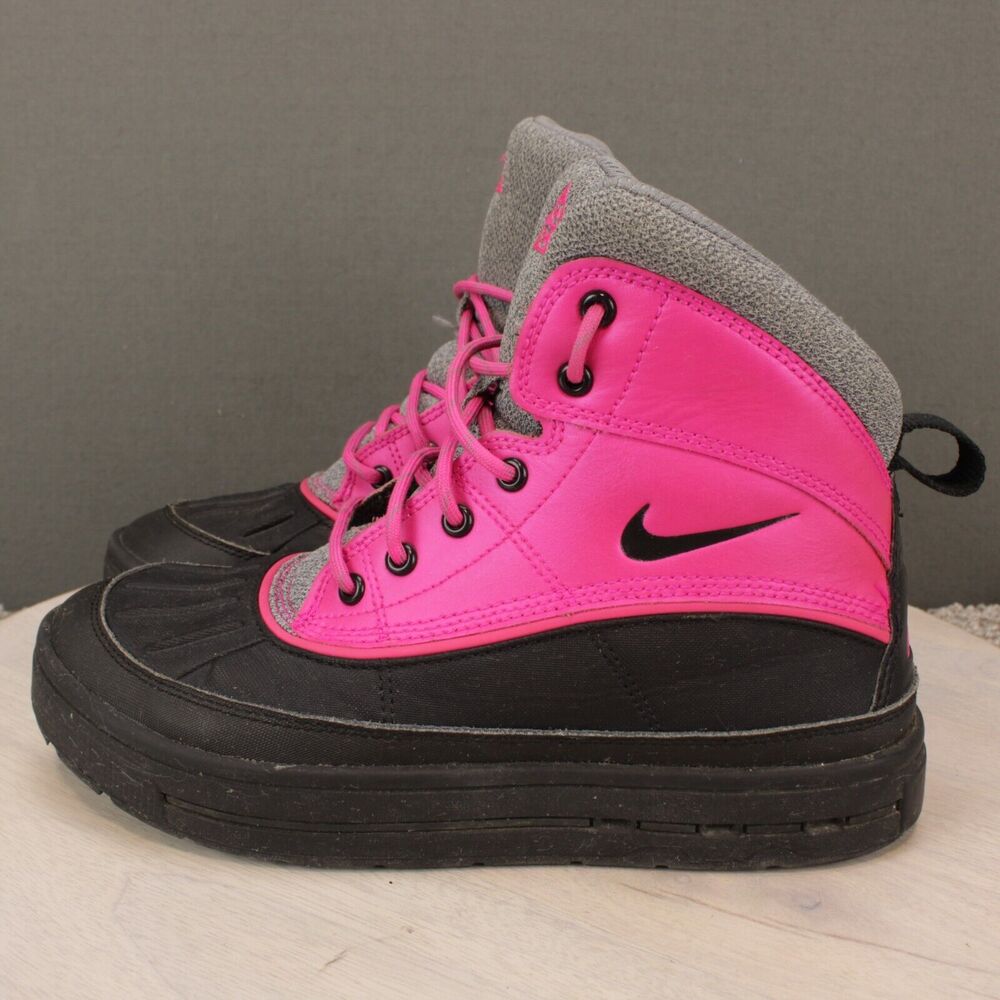 Nike ACG Winter Boots Youth 4.5Y Womens 6 Pink Gray Duck Boots - Picture 5 of 9